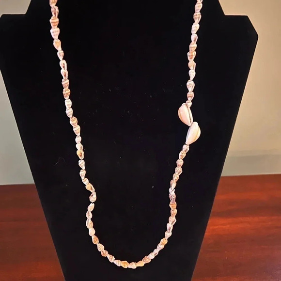 Puka Small & Medium Sea Shell Necklace Single Strand 30inches - Picture 1 of 6
